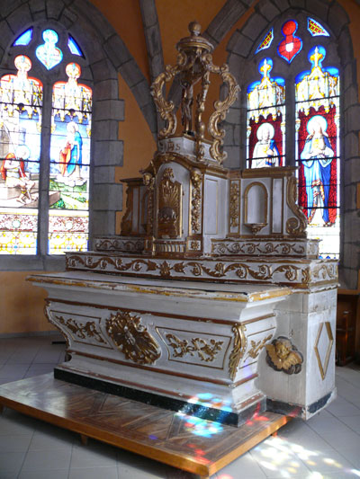 Restauration autel Allegre